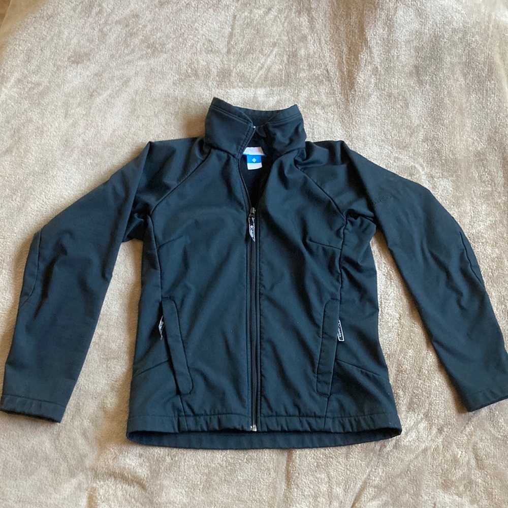 Columbia womens fleece lined black jacket small